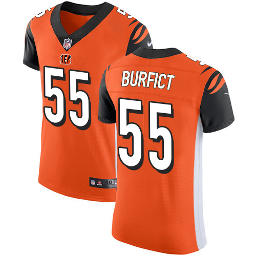 Nike Bengals #55 Vontaze Burfict Orange Alternate Men's Stitched NFL Vapor Untouchable Elite Jersey - Click Image to Close